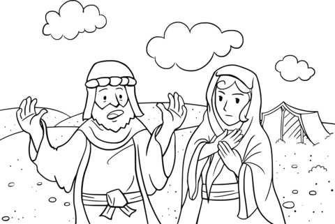 Abram Is Called By God Coloring Page